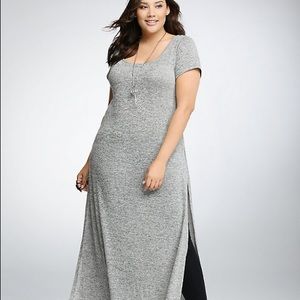 Torrid size 2 long slit T-shirt dress